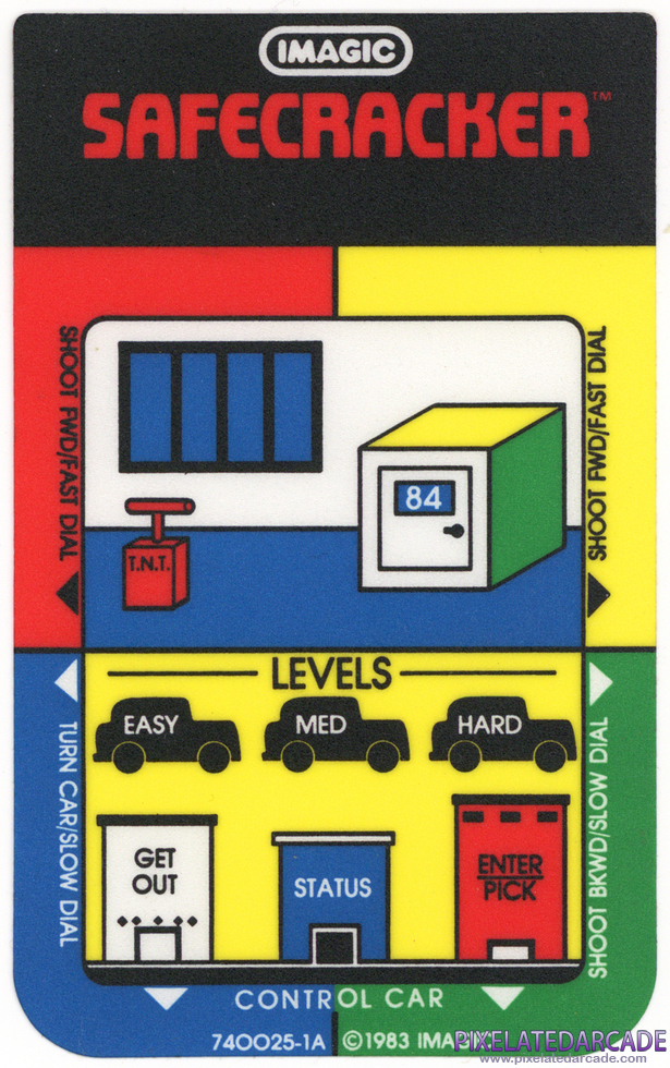 Safecracker - Intellivision Overlay front