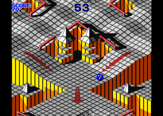 Arcade version of Marble Madness