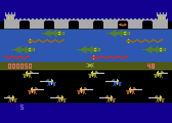 Atari 400/800 version of Princess and Frog