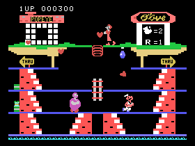 TI-99/4A version of Popeye