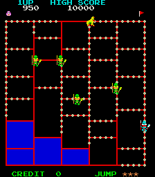 Arcade version of Amidar