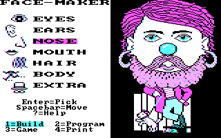 IBM PC version of FaceMaker: Golden Edition