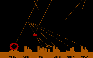 IBM PC version of Anti-Ballistic-Missile