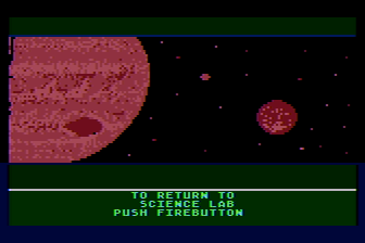 Atari 8-bit version of Jupiter Mission 1999