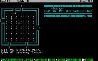 IBM PC version of Air Traffic Controller