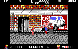IBM EGA version of Double Dragon