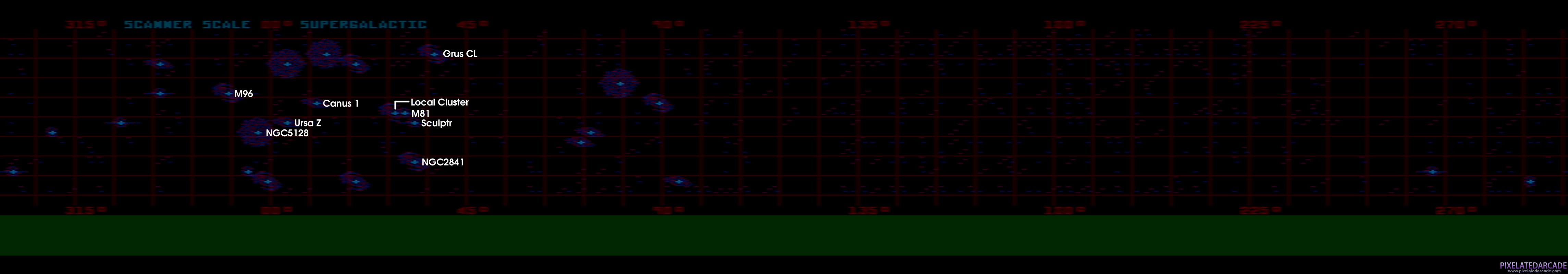 Super galactic scale map from Quest of the Space Beagle