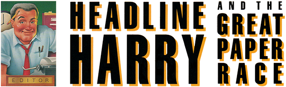 Headline Harry and The Great Paper Race logo