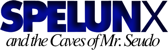 Spelunx and the Caves of Mr. Seudo logo
