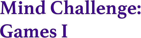 Mind Challenge: Games I logo
