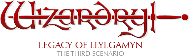 Wizardry: Legacy of Llylgamyn - The Third Scenario logo