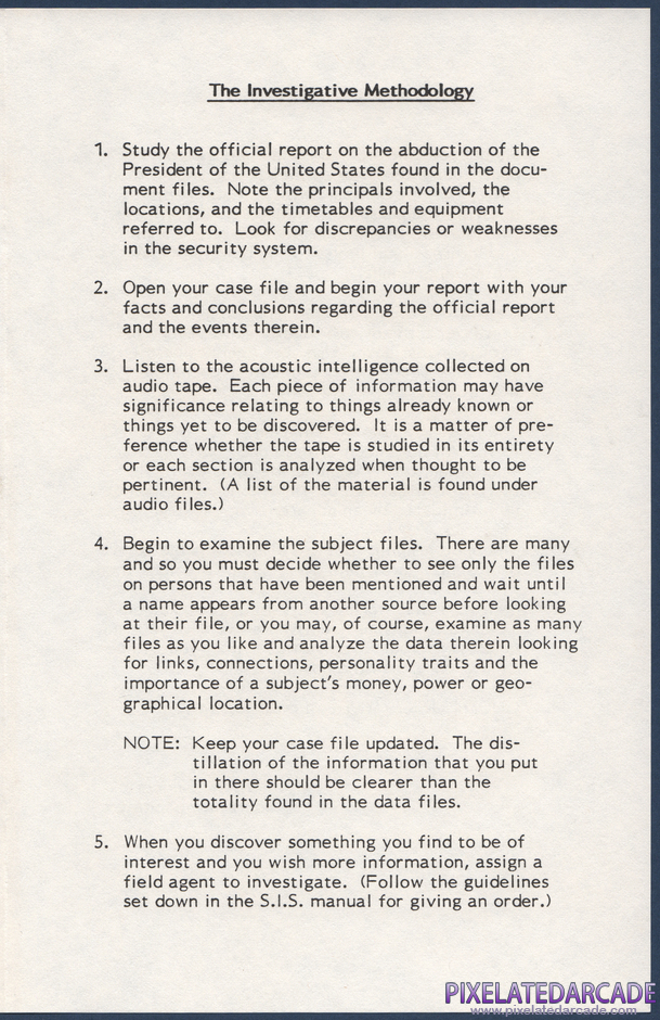 The President is Missing Package Contents: Prologue instruction sheet - Page 3 The President is Missing Package Contents: Prologue instruction sheet - Page 3