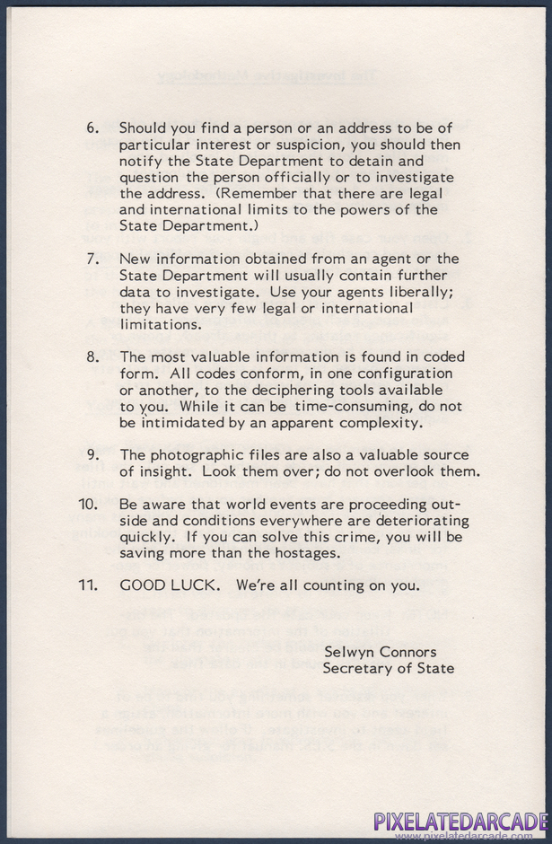 The President is Missing Package Contents: Prologue instruction sheet - Page 4 The President is Missing Package Contents: Prologue instruction sheet - Page 4