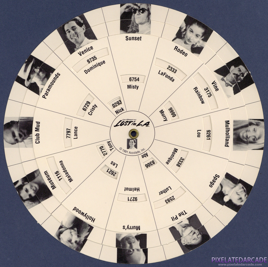 Les Manley in: Lost in L.A. Package Contents: Code wheel