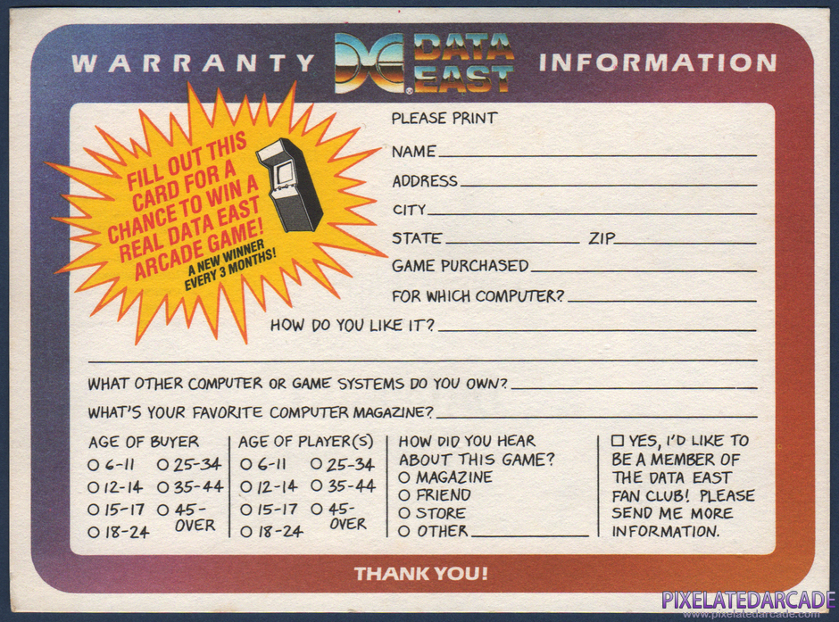 Lock-On Package Contents: Warranty registration card - Back Lock-On Package Contents: Warranty registration card - Back
