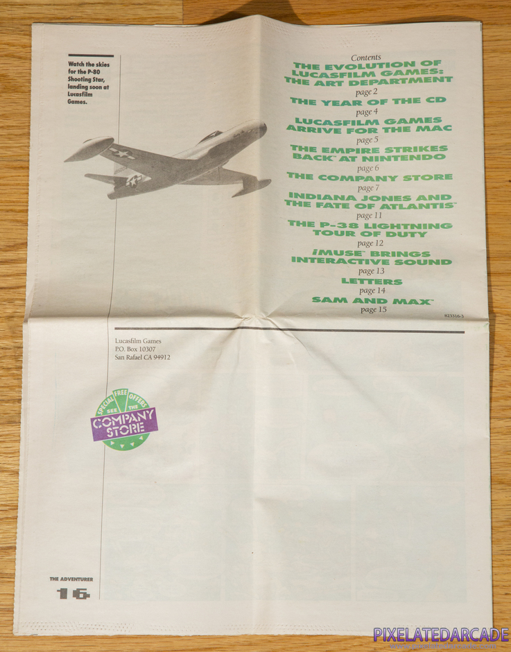 Secret Weapons of the Luftwaffe Package Contents: LucasArts product catalog - Photo 2 Secret Weapons of the Luftwaffe Package Contents: LucasArts product catalog - Photo 2