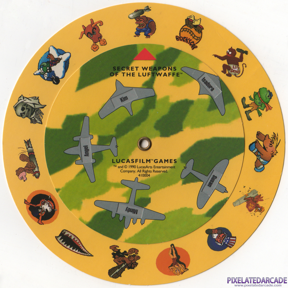 Secret Weapons of the Luftwaffe Package Contents: Copy protection code wheel Secret Weapons of the Luftwaffe Package Contents: Copy protection code wheel