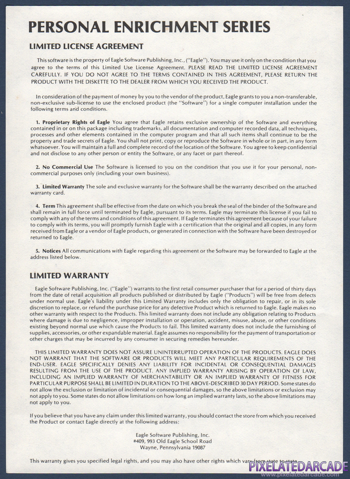 Pro Predictions Package Contents: Warranty and license information card Pro Predictions Package Contents: Warranty and license information card