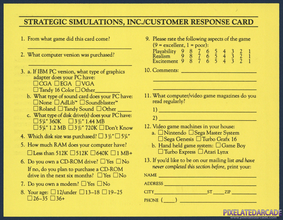 Gateway to the Savage Frontier Package Contents: Warranty registration card - Back Gateway to the Savage Frontier Package Contents: Warranty registration card - Back