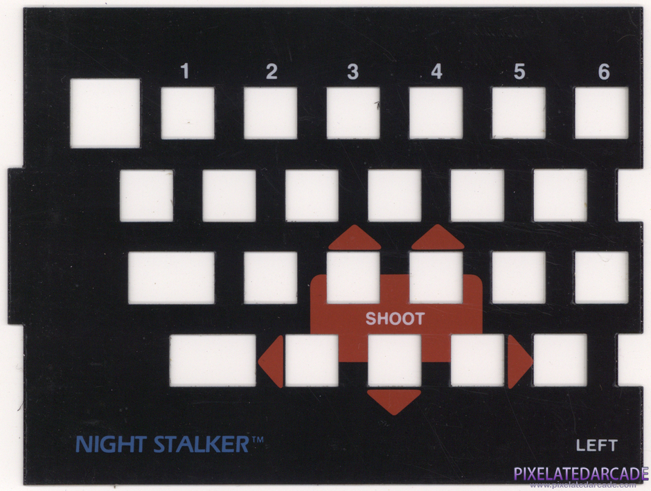 Night Stalker Package Contents: Keyboard overlay - Left Side Night Stalker Package Contents: Keyboard overlay - Left Side