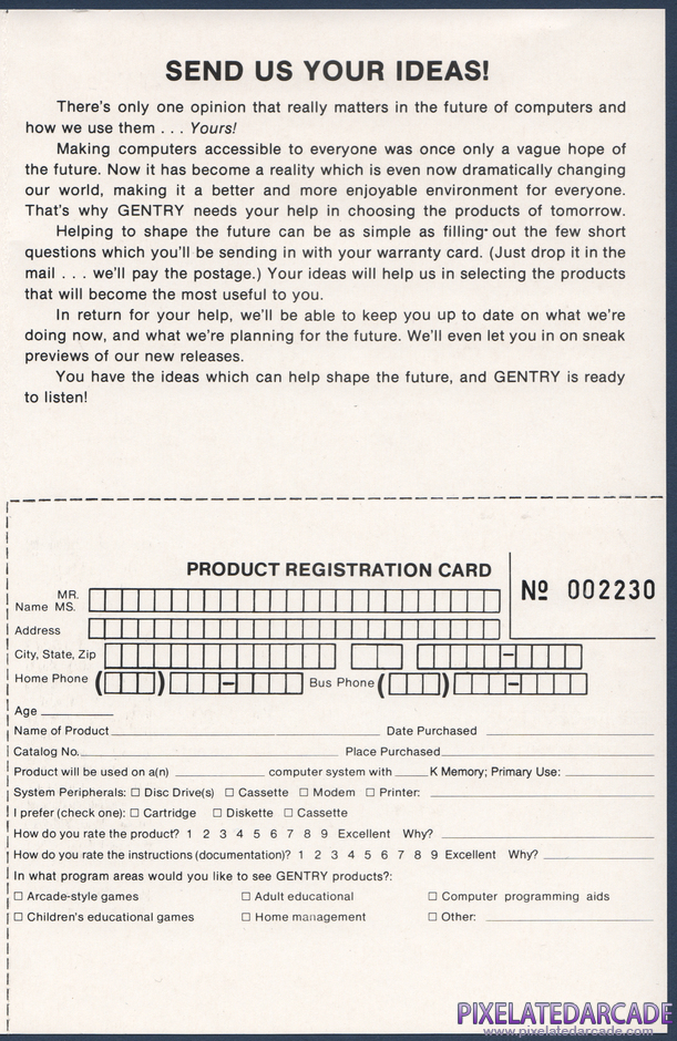 Spider Quake Package Contents: Instruction manual and registration card - Page 3 Spider Quake Package Contents: Instruction manual and registration card - Page 3