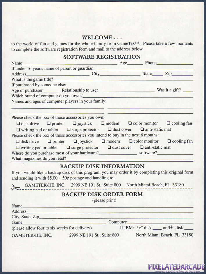Little People Bowling Alley Package Contents: Product registration card - Front Little People Bowling Alley Package Contents: Product registration card - Front