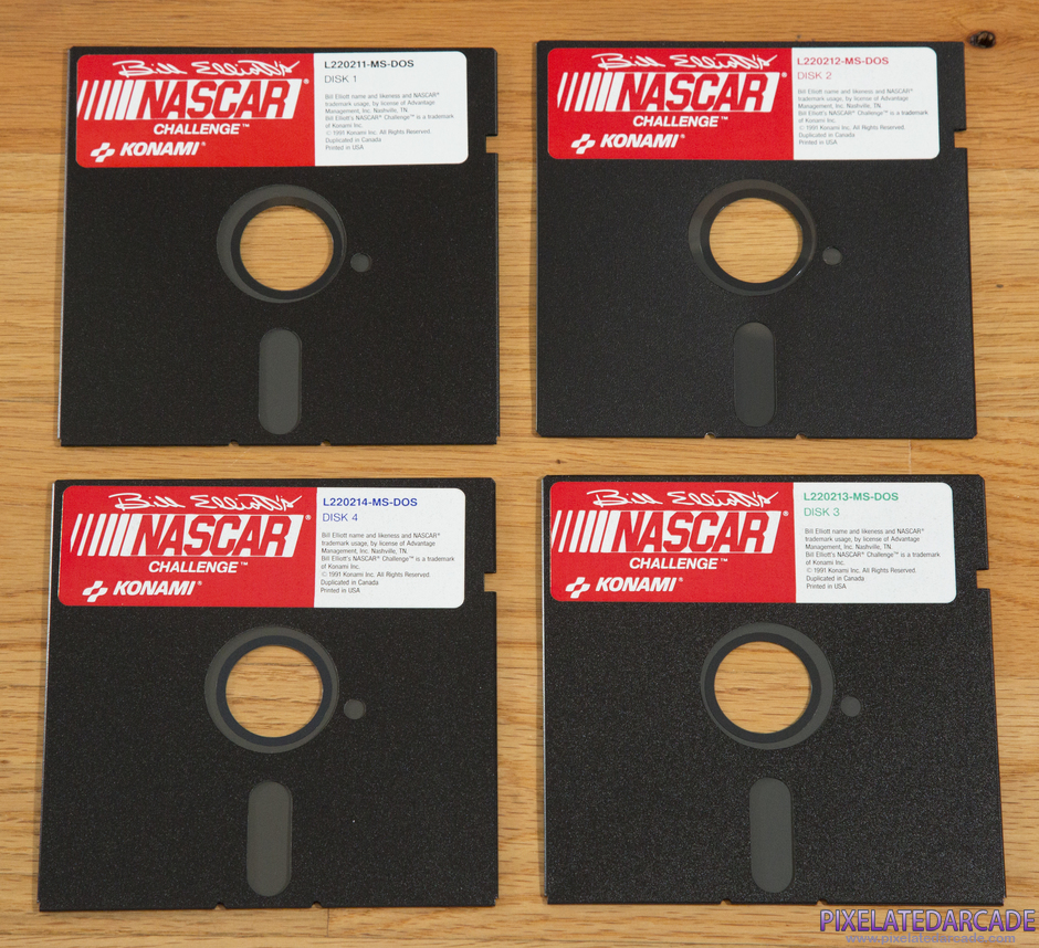Bill Elliott's NASCAR Challenge Package Contents: 5.25" disk - Photo Bill Elliott's NASCAR Challenge Package Contents: 5.25" disk - Photo