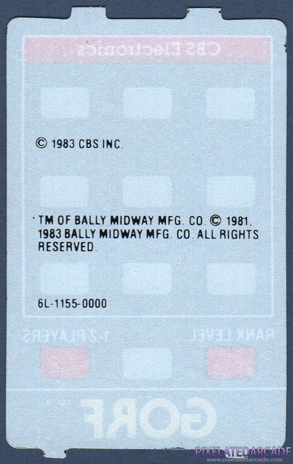 Gorf Package Contents: Controller overlay - Back