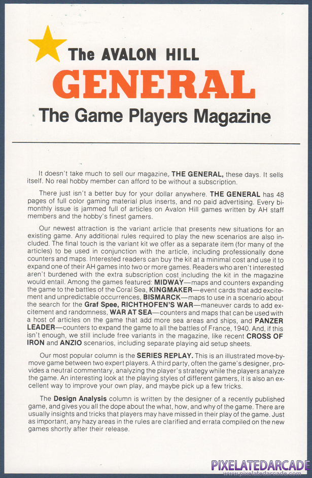 Moon Patrol Package Contents: The General magazine advertisement - Front Moon Patrol Package Contents: The General magazine advertisement - Front