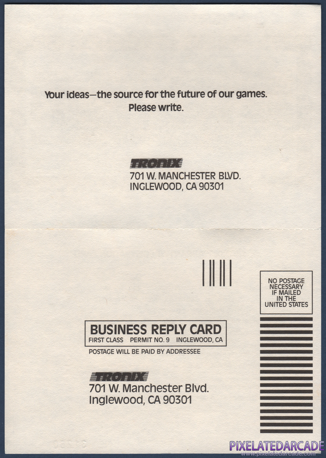 Sidewinder Package Contents: Warranty registration card - Front Sidewinder Package Contents: Warranty registration card - Front
