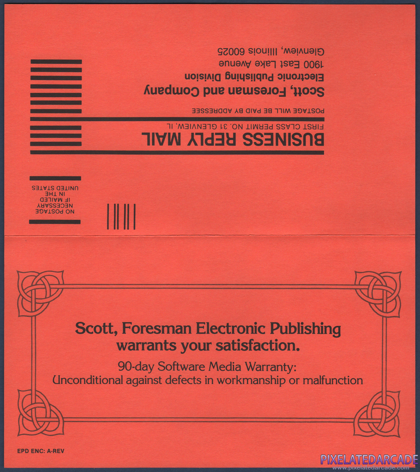 Frog Jump Package Contents: Warranty registration card - Front Frog Jump Package Contents: Warranty registration card - Front