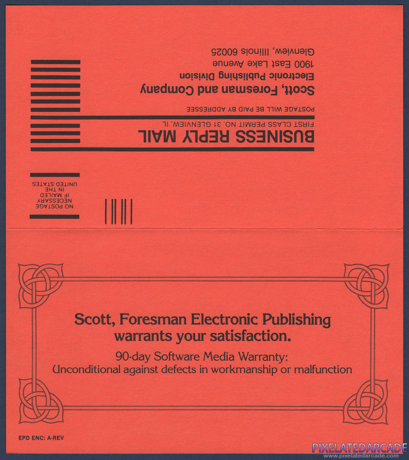 Addition and Subtraction 2 Package Contents: Warranty registration card - Front