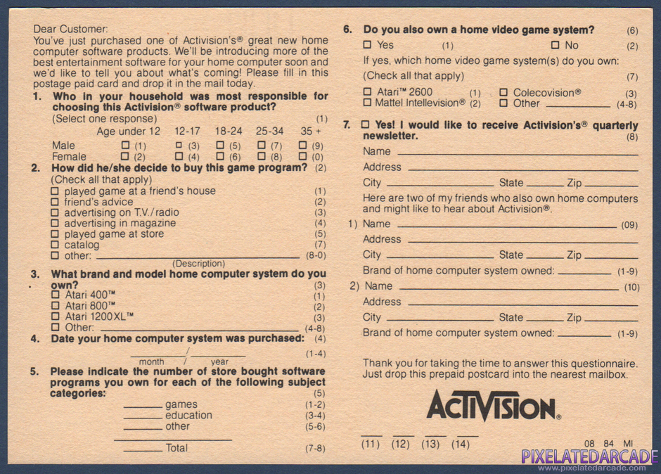 Zenji Package Contents: Warranty registration card - Back Zenji Package Contents: Warranty registration card - Back