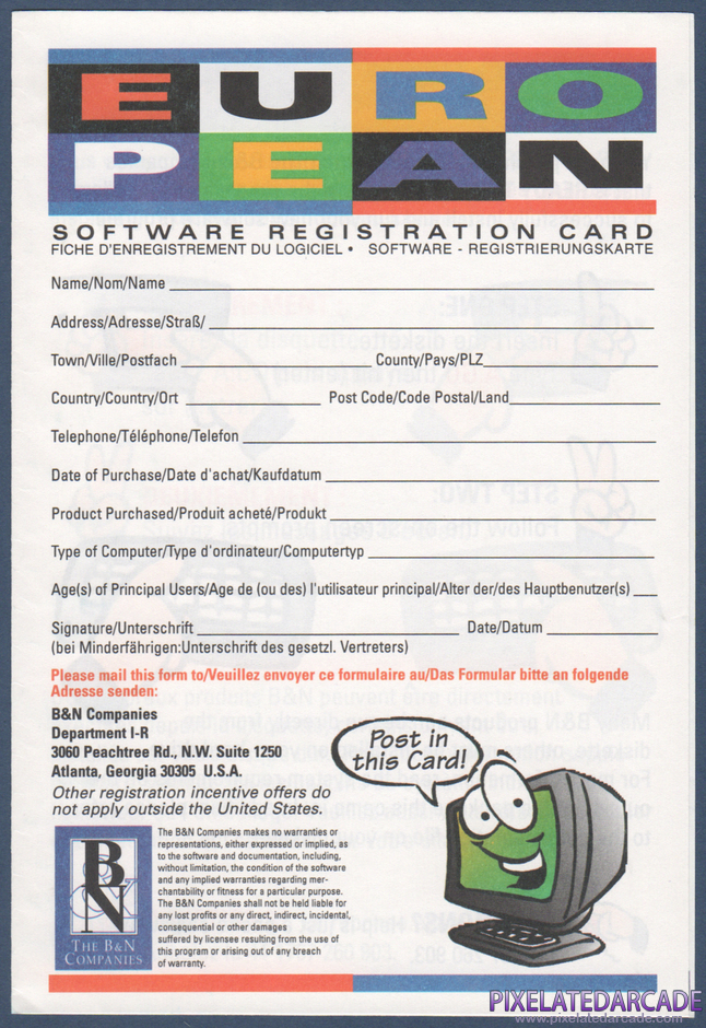 Snake Bite Package Contents: Registration card - Page 1 Snake Bite Package Contents: Registration card - Page 1