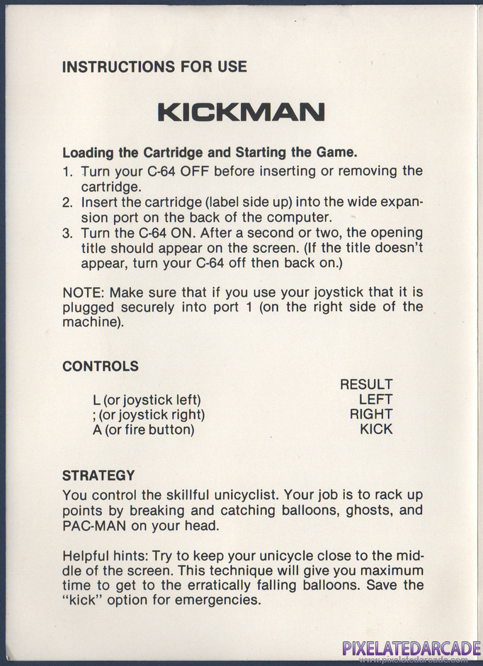 Kick Package Contents: Instruction manual - Page 2