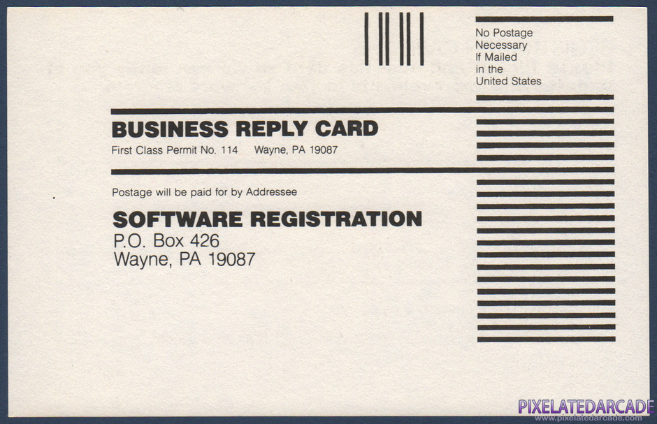 Quad Package Contents: Warranty registration card - Front Quad Package Contents: Warranty registration card - Front