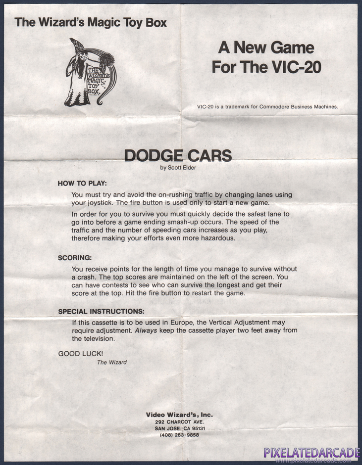 Dodge Cars Package Contents: Instruction sheet - Front Dodge Cars Package Contents: Instruction sheet - Front