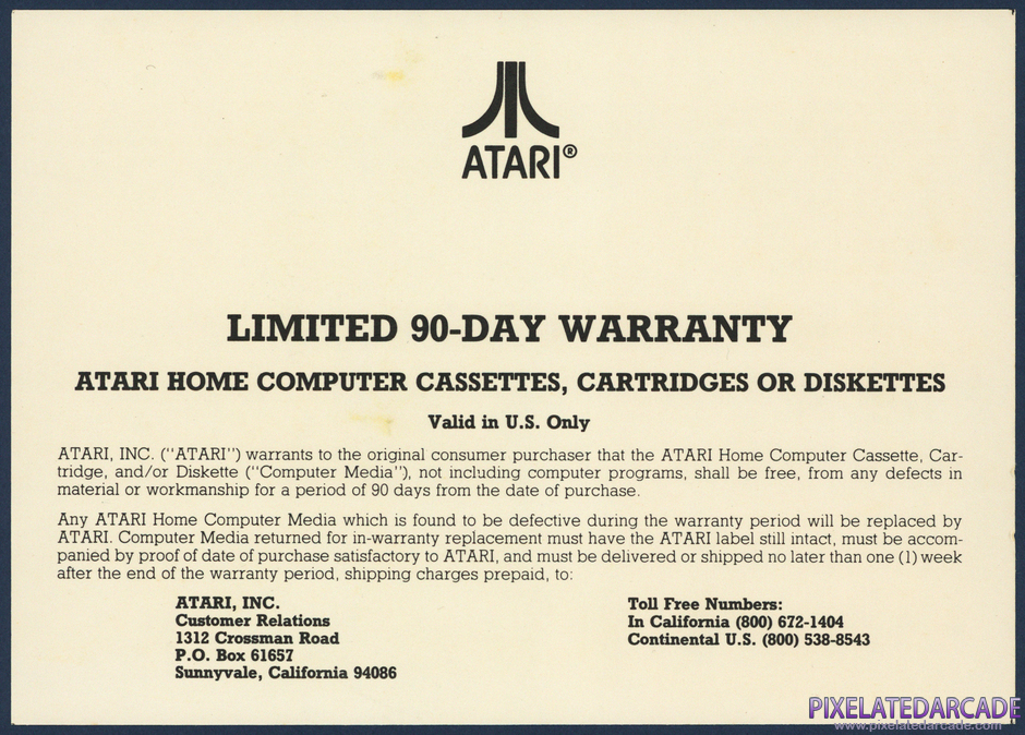 Pengo Package Contents: Warranty information card - Front Pengo Package Contents: Warranty information card - Front