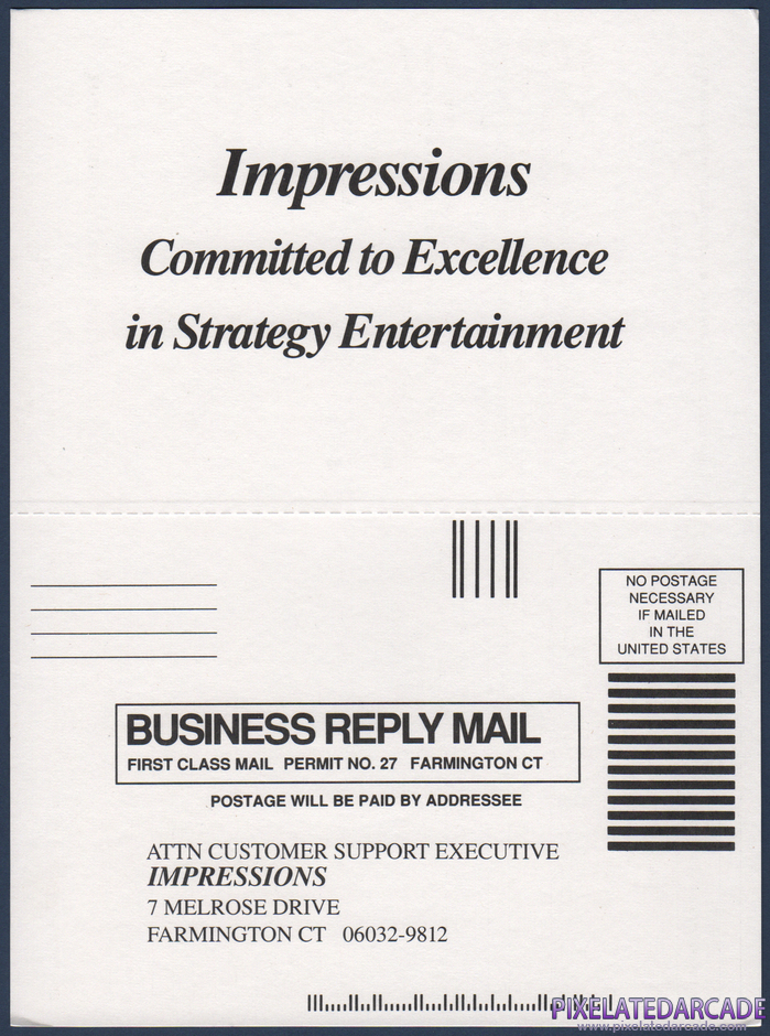 Caesar Package Contents: Warranty registration card - Front Caesar Package Contents: Warranty registration card - Front