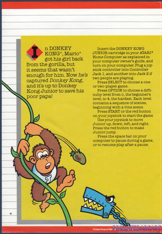 Donkey Kong Junior Package Contents: Instruction manual - Page 2 Donkey Kong Junior Package Contents: Instruction manual - Page 2