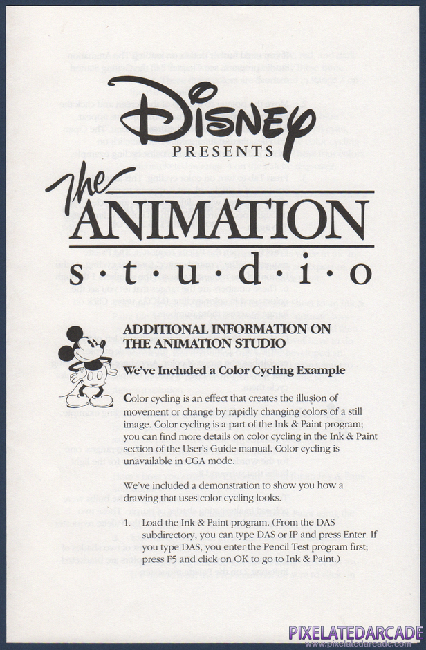 The Animation Studio Package Contents: User guide addendum - Page 1 The Animation Studio Package Contents: User guide addendum - Page 1