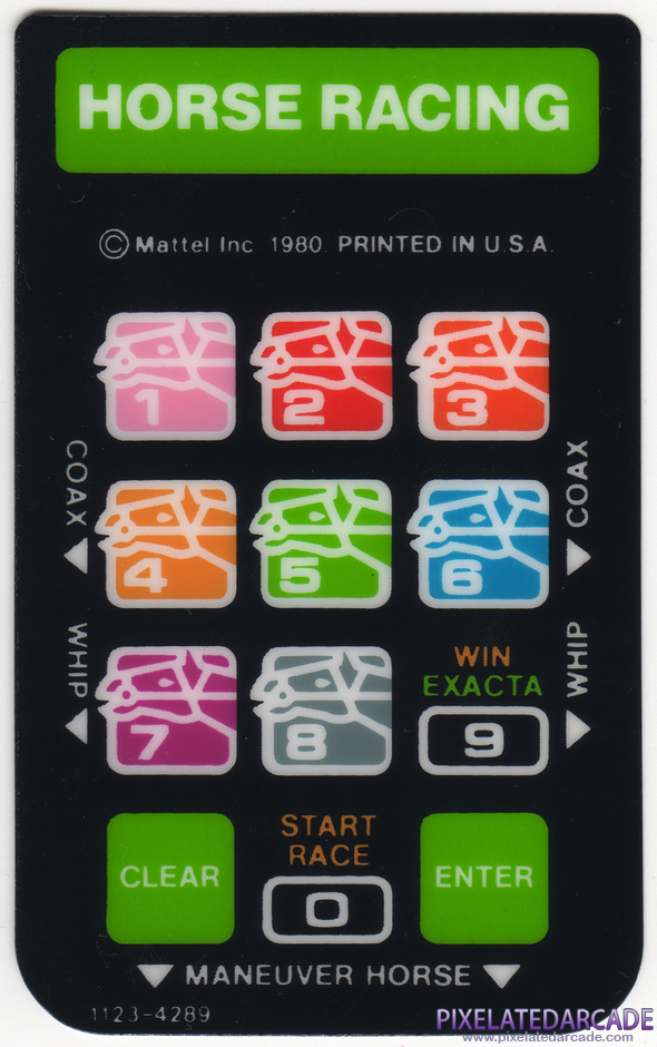 Horse Racing Package Contents: Controller overlays Horse Racing Package Contents: Controller overlays