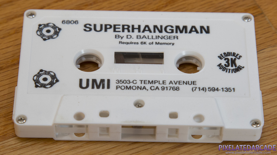 Super Hangman Package Contents: Cassette tape - Photo Super Hangman Package Contents: Cassette tape - Photo