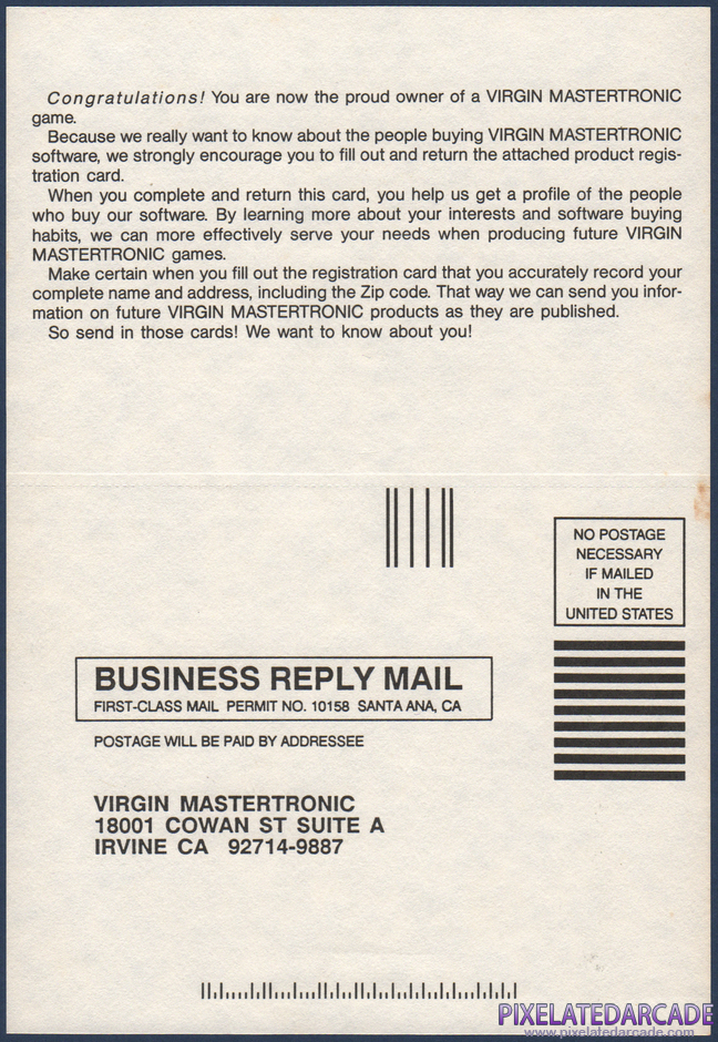 The Computer Edition of Risk: The World Conquest Game Package Contents: Warranty registration card - Front The Computer Edition of Risk: The World Conquest Game Package Contents: Warranty registration card - Front