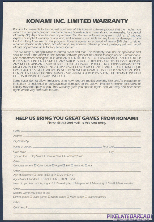 Boot Camp Package Contents: Warranty registration card - Back Boot Camp Package Contents: Warranty registration card - Back