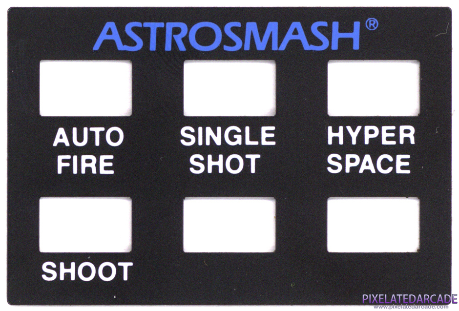 Astrosmash Package Contents: Controller overlay - Front