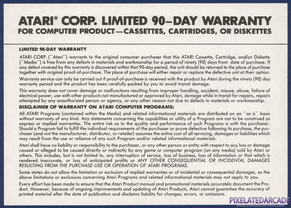 Mouse Trap Package Contents: Warranty information card - Back Mouse Trap Package Contents: Warranty information card - Back
