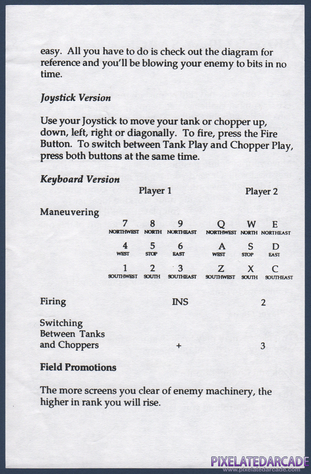 Sarge Package Contents: Instruction sheet - Back