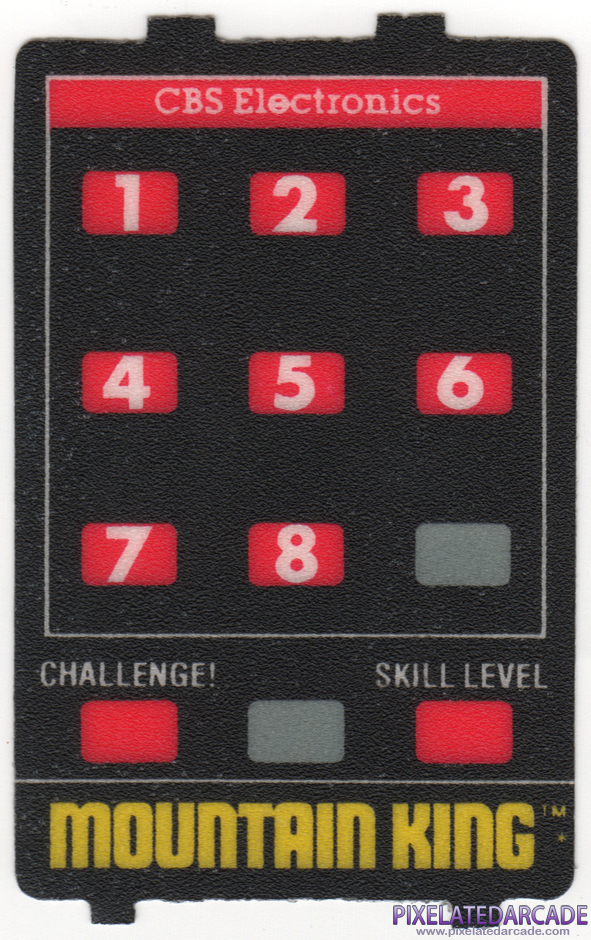 Mountain King Package Contents: Controller overlay - Front Mountain King Package Contents: Controller overlay - Front