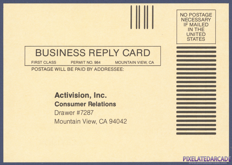 Kaboom! Package Contents: Warranty registration card - Front